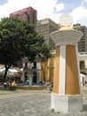 Historic sundial in the Plaza El Venezolano